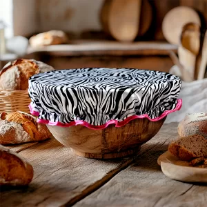 Extra strong dough proofing bowl cover (Black and Silver) Other colours and patterns are available on the website too.