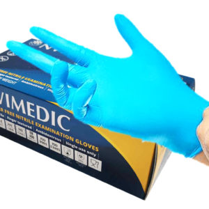 Blue Nitrile, Food grade, 100 disposable Gloves