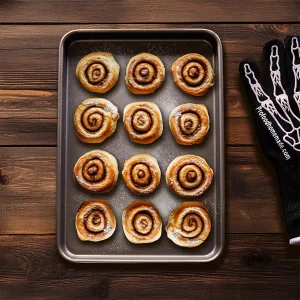 Heavy duty, carbon steel, non-stick, baking tray: 39.5 x 27 X 2.5cm / 15½ x 10½ x 1in