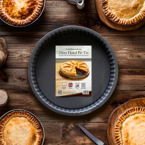Loose Base Fluted Pie Tin (23cm / 9in )