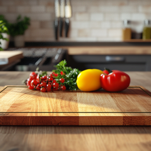Large Acacia Chopping Board with Juice Groove (40 x 28 x 1.5 cm / 16  x 11 x ⅜in)