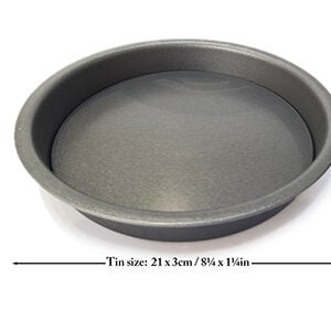 Non-Stick: Loose base Pie, Quiche & Cake Tin/Pan 21 x 3cm / 8½ x 1¼in