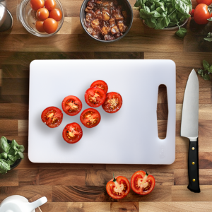 White chopping board