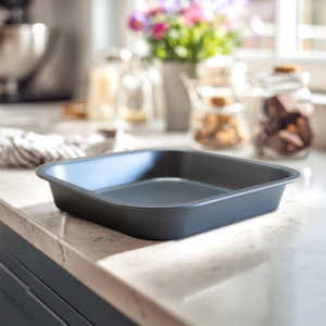 Square non stick baking tin/pan o/s 21 x 21 x 3cm / 8.5 x 8.5 x 1.5in