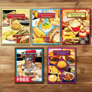 Pro Food Homemade 5 book collection with Book 4 completely FREE! Limited time only.