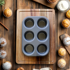 6 Cup Nonstick Muffin Tray 27 x 18 x 3cm / 10.5 x 7 x 1in